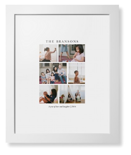 Gallery Montage of Memories Framed Print, White, Contemporary, White, White, Single piece, 11x14, White, white
