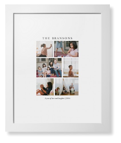 Gallery Montage of Memories Framed Print, White, Contemporary, White, White, Single piece, 11x14, White