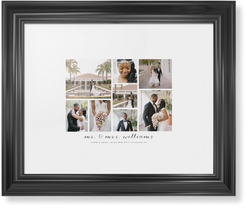 Clean Gallery Collage of Eight Framed Print, Black, Classic, White, White, Single piece, 11x14, Multicolor