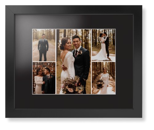 Gallery of Five Framed Print, Black, Contemporary, White, Black, Single piece, 11x14, Multicolor, multi