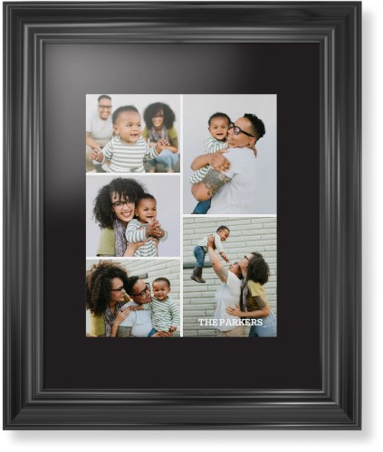 Gallery of Five Portrait Framed Print, Black, Classic, None, Black, Single piece, 11x14, Multicolor, multi