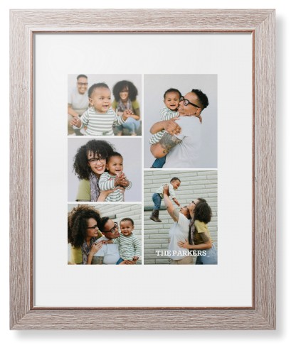 Gallery of Five Portrait Framed Print, Rustic, Modern, None, White, Single piece, 11x14, Multicolor, multi