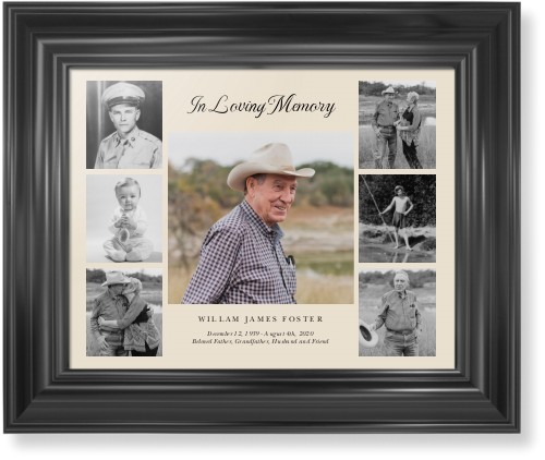 Gallery of Seven Memorial Framed Print, Black, Classic, None, None, Single piece, 11x14, Multicolor, multi