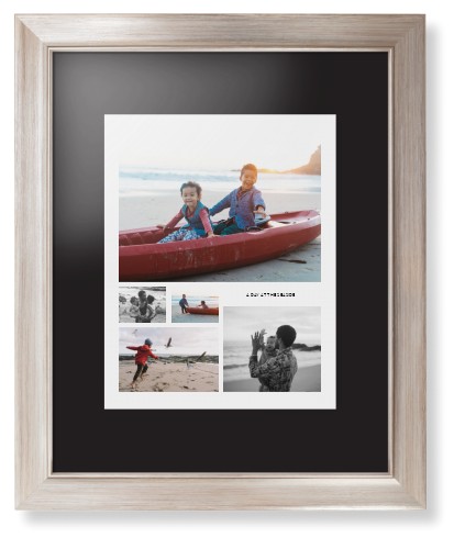 Hero Collage Portrait Framed Print, Metallic, Modern, None, Black, Single piece, 11x14, Multicolor, multi