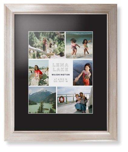 Modern Adventure Gallery Of Six Framed Print, Metallic, Modern, White, Black, Single piece, 11x14, Multicolor