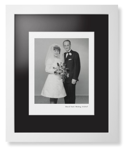 Modern Gallery of One Portrait Framed Print, White, Contemporary, White, Black, Single piece, 11x14, Multicolor, multi