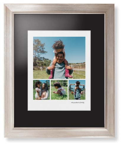 Modern Hero Gallery Of Four Portrait Framed Print, Metallic, Modern, White, Black, Single piece, 11x14, Multicolor, multi