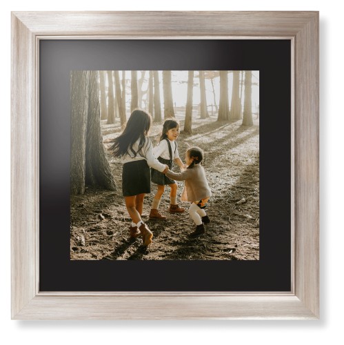 Photo Gallery Framed Print, Metallic, Modern, Black, Black, Single piece, 12x12, Multicolor, multi