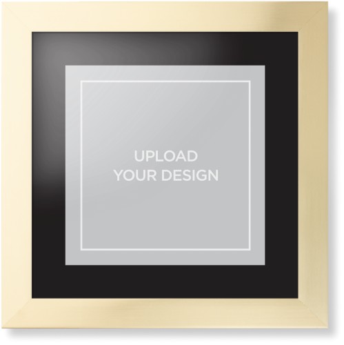 Upload Your Own Design Framed Print, Matte Gold, Contemporary, None, Black, Single piece, 12x12, Multicolor, multi