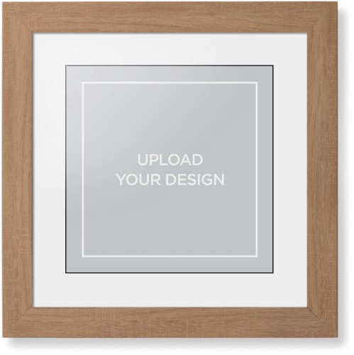 Upload Your Own Design Framed Print, Natural, Contemporary, Black, White, Single piece, 12x12, Multicolor, multi