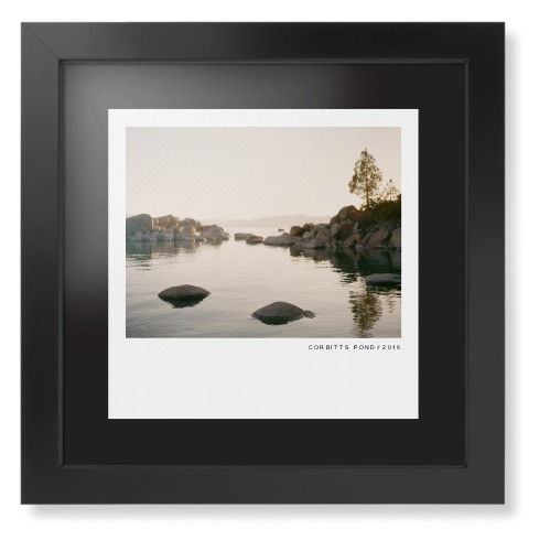 Modern Gallery Framed Print, Black, Contemporary, Black, Black, Single piece, 12x12, White