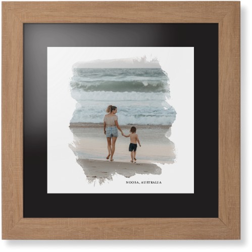 Brushed Moments Framed Print, Natural, Contemporary, None, Black, Single piece, 12x12, White