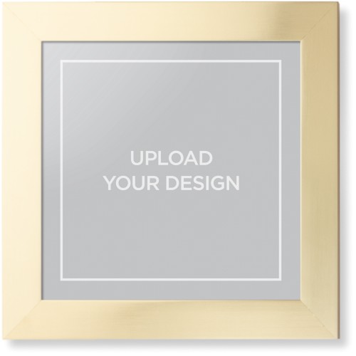 Upload Your Own Design Portrait Framed Print, Matte Gold, Contemporary, None, None, Single piece, 12x12, Multicolor