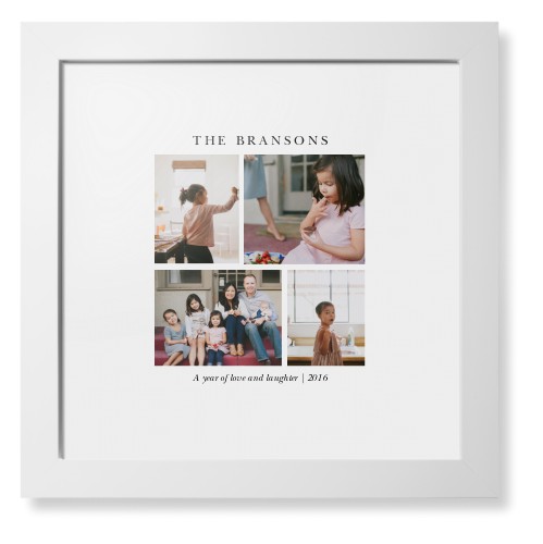 Gallery Montage of Memories Framed Print, White, Contemporary, None, White, Single piece, 12x12, White, white