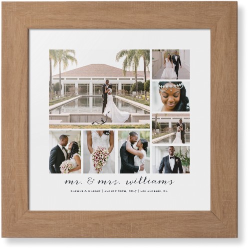 Clean Gallery Collage of Eight Framed Print, Natural, Contemporary, None, None, Single piece, 12x12, Multicolor, multi