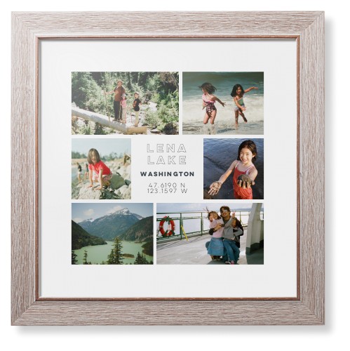 Modern Adventure Gallery Of Six Framed Print, Rustic, Modern, White, White, Single piece, 12x12, Multicolor, multi