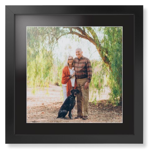 Landscape Photo Gallery Framed Print, Black, Contemporary, White, Black, Single piece, 16x16, Multicolor