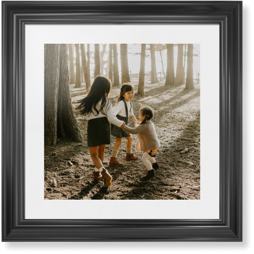 Photo Gallery Framed Print, Black, Classic, White, White, Single piece, 16x16, Multicolor, multi