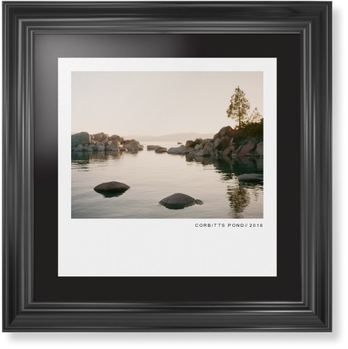 Modern Gallery Framed Print, Black, Classic, Black, Black, Single piece, 16x16, White, white