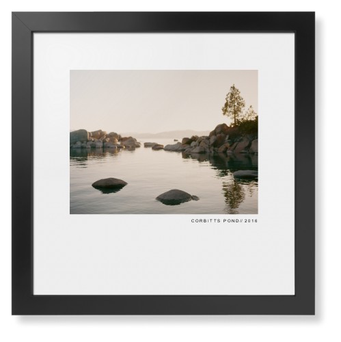 Modern Gallery Framed Print, Black, Contemporary, None, White, Single piece, 16x16, White, white