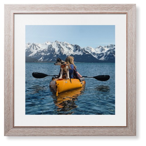 Photo Gallery Landscape Framed Print, Rustic, Modern, None, White, Single piece, 16x16, Multicolor, multi