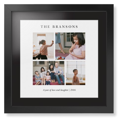 Gallery Montage of Memories Framed Print, Black, Contemporary, White, Black, Single piece, 16x16, White