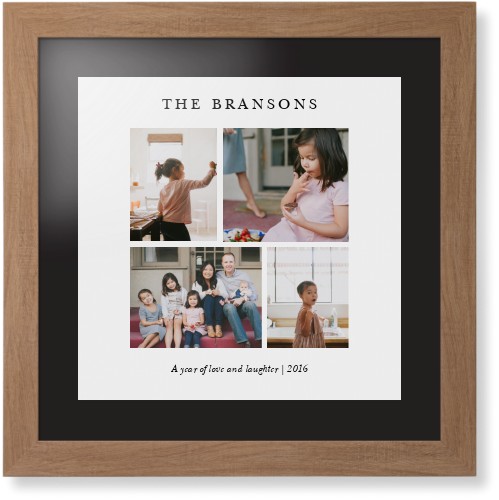 Gallery Montage of Memories Framed Print, Natural, Contemporary, Black, Black, Single piece, 16x16, White, white