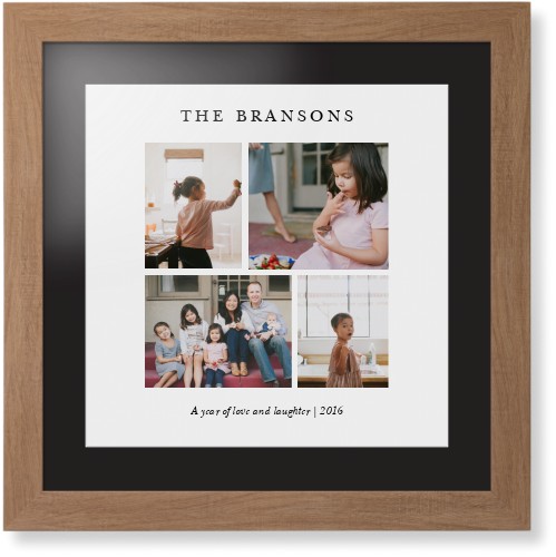 Gallery Montage of Memories Framed Print, Natural, Contemporary, White, Black, Single piece, 16x16, White
