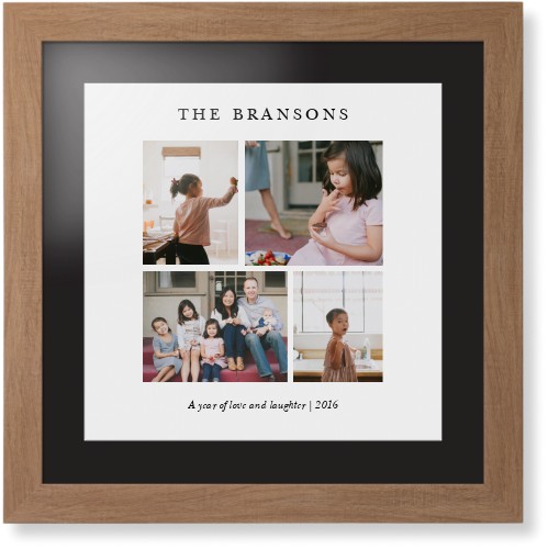 Gallery Montage of Memories Framed Print, Natural, Contemporary, White, Black, Single piece, 16x16, White, white
