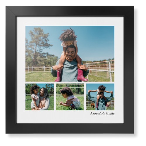 Modern Hero Gallery Of Four Portrait Framed Print, Black, Contemporary, None, None, Single piece, 16x16, Multicolor, multi