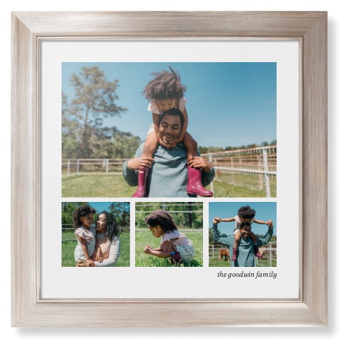 Modern Hero Gallery Of Four Portrait Framed Print, Metallic, Modern, None, None, Single piece, 16x16, Multicolor