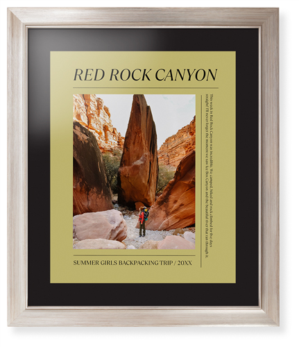 Editorial Snap Framed Print, Metallic, Modern, Black, Black, Single piece, 16x20, Yellow, classic yellow