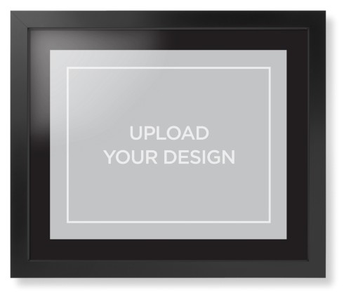 Upload Your Own Design Framed Print, Black, Contemporary, None, Black, Single piece, 16x20, Multicolor, multi