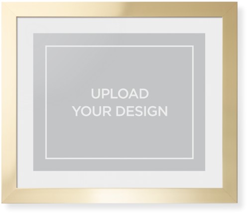 Upload Your Own Design Framed Print, Matte Gold, Contemporary, None, White, Single piece, 16x20, Multicolor