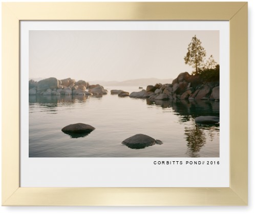 Modern Gallery Framed Print, Matte Gold, Contemporary, None, None, Single piece, 16x20, White, white