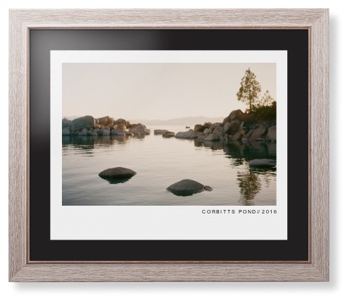 Modern Gallery Framed Print, Rustic, Modern, Black, Black, Single piece, 16x20, White, white