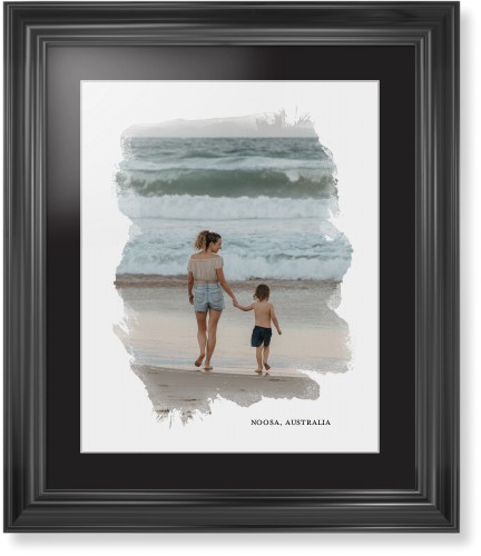 Brushed Moments Framed Print, Black, Classic, White, Black, Single piece, 16x20, White