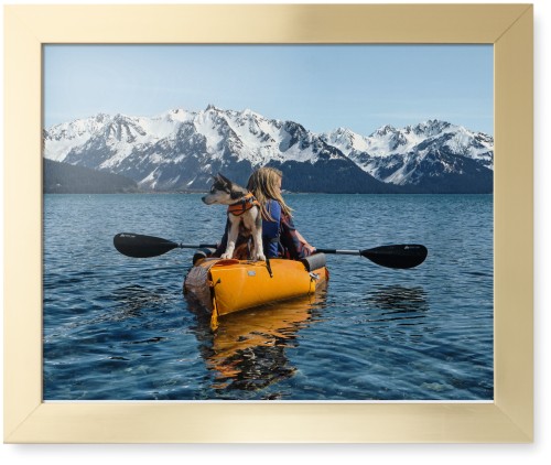 Photo Gallery Landscape Framed Print, Matte Gold, Contemporary, None, None, Single piece, 16x20, Multicolor, multi