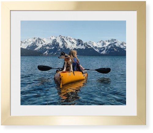 Photo Gallery Landscape Framed Print, Matte Gold, Contemporary, White, White, Single piece, 16x20, Multicolor