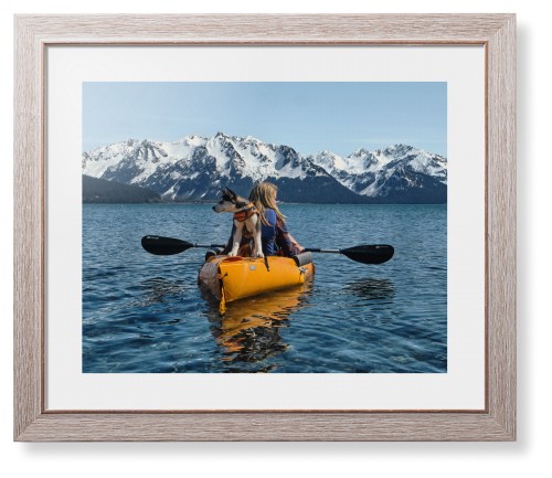 Photo Gallery Landscape Framed Print, Rustic, Modern, White, White, Single piece, 16x20, Multicolor, multi