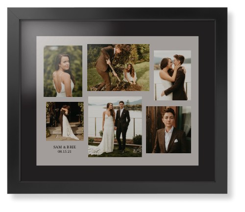 Gallery Collage of Six Framed Print, Black, Contemporary, Black, Black, Single piece, 16x20, Multicolor