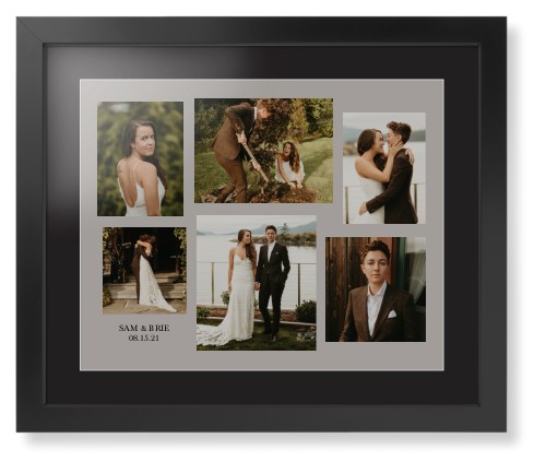 Gallery Collage of Six Framed Print, Black, Contemporary, White, Black, Single piece, 16x20, Multicolor, multi