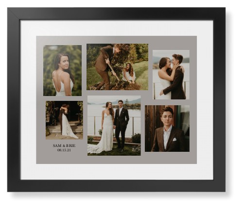 Gallery Collage of Six Framed Print, Black, Contemporary, White, White, Single piece, 16x20, Multicolor, multi