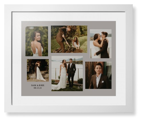 Gallery Collage of Six Framed Print, White, Contemporary, White, White, Single piece, 16x20, Multicolor, multi