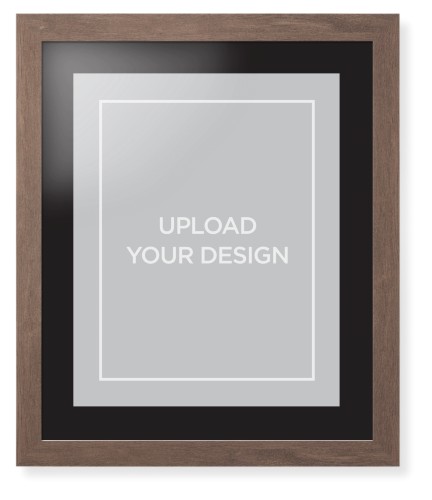 Upload Your Own Design Portrait Framed Print, Walnut, Contemporary, None, Black, Single piece, 16x20, Multicolor