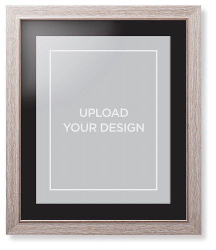 Upload Your Own Design Portrait Framed Print, Rustic, Modern, White, Black, Single piece, 16x20, Multicolor