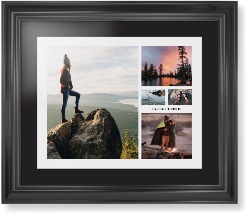 Hero Collage Framed Print, Black, Classic, Black, Black, Single piece, 16x20, Multicolor, multi