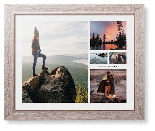 Hero Collage Framed Print, Rustic, Modern, None, None, Single piece, 16x20, Multicolor, multi