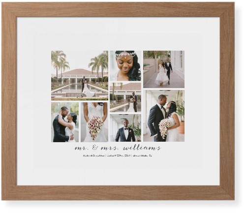 Clean Gallery Collage of Eight Framed Print, Natural, Contemporary, White, White, Single piece, 16x20, Multicolor, multi