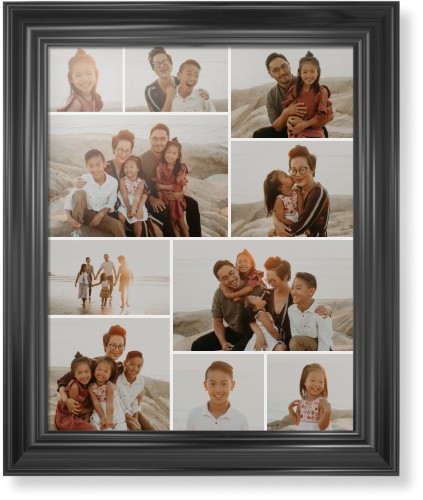 Gallery of Ten Framed Print, Black, Classic, None, None, Single piece, 16x20, Multicolor, multi